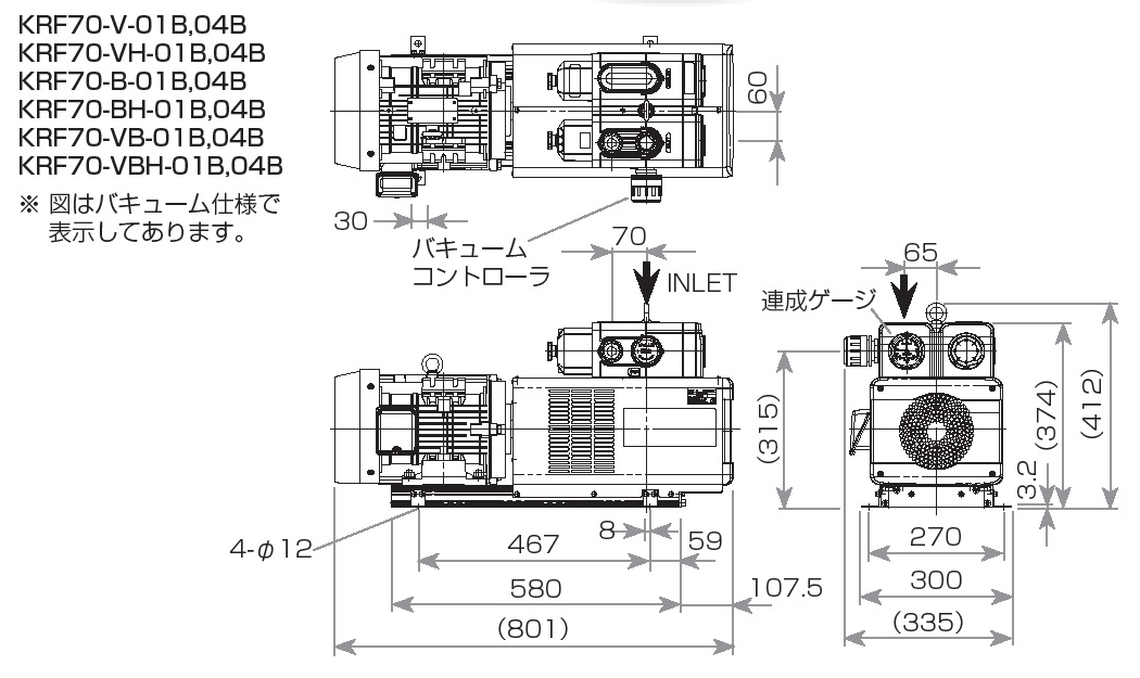 お買得！】 法人限定 オリオン機械:オリオン ドライポンプ サーマルプロテクタなし ブロワー仕様